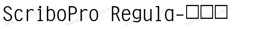 ScriboPro Regula字体转换 ScriboPro Regula字体转换